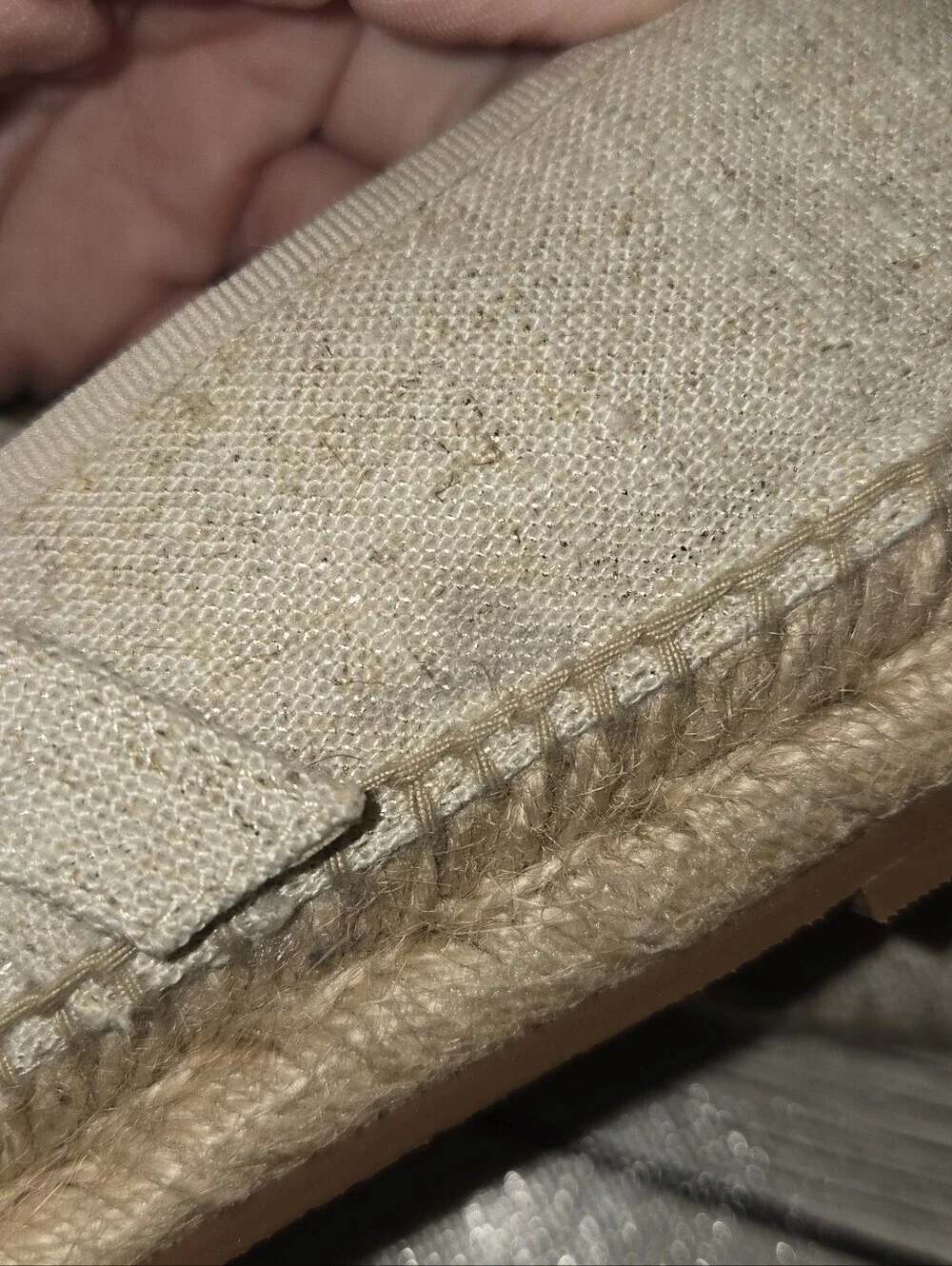 J. Crew Espadrille Mary Jane Flats 8 New Linen organic cork cotton garden